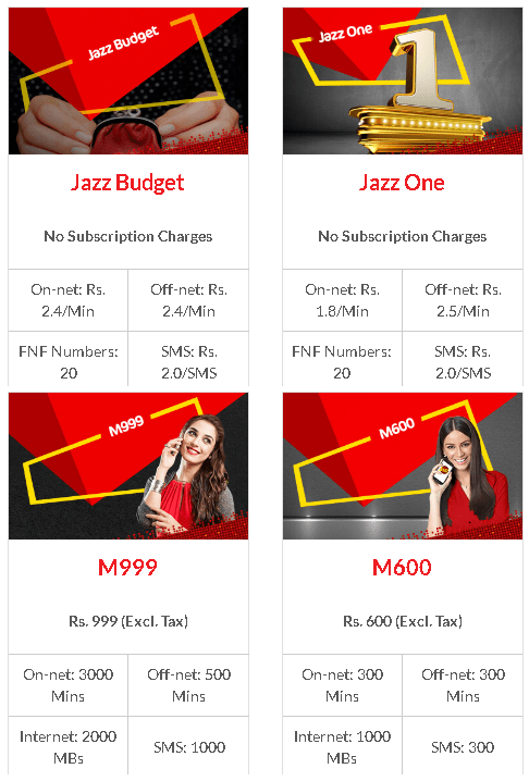 jazz packages details